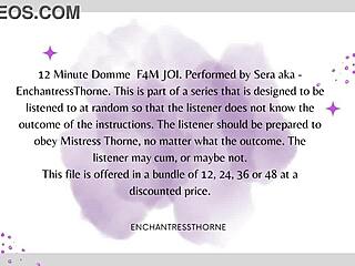 F4M Femdom JOI Commands Domination and Intense Orgasm Control