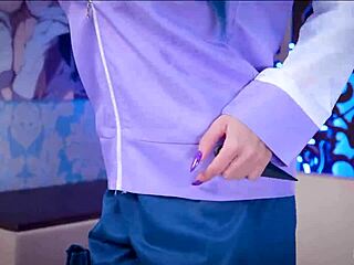 real shaking orgasm with huge dildo as hinata uzumaki cosplay babe 😍💦🔥