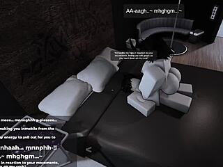 Sexy big ass babe plays roblox and takes turns submitting hard