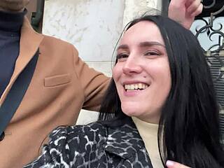 ever wonder what happens when a skinny italian milf in latex picks up a stranger for venice public riding?