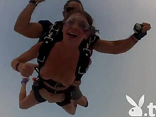 My heart pounds from that badass exclusive skydiving thrill in hd