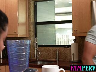 big tits latina teen stepsis flashes shy stepbro until he pounds her doggystyle hardcore