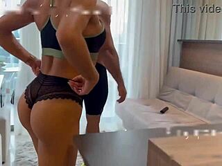 personal trainer's huge cock stretches my brazilian ass in dorm room bliss