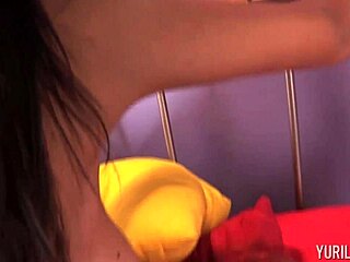 Sexy curvy brunettes yuri luv and friends kiss and toy in dirty lesbian party