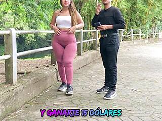 street interview with horny latina turns into big ass sex for cash