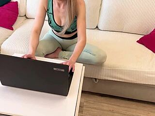 Cheeky friend's russian milf mom takes my virginity with deep doggystyle and cowgirl pounding