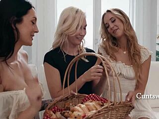 Discover Lesbian Orgy House Where Squirting Cunts Sway and Wives Lick in Seduction