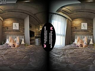 I'm blonde Mika masturbating nonstop in VR