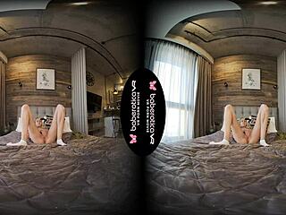 I'm blonde Mika masturbating nonstop in VR