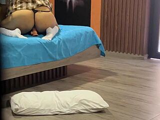 i catch huge ass stepdaughter shoving dildo deep in her tight asshole