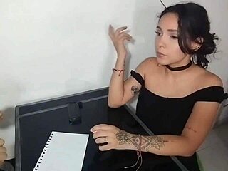 dulce latina teen gets fucked hard doggystyle by perverted english teacher creampie