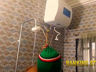 Curvy Ebony Fat Ass Monster BBC Pounds Pussy In New Bath Style!