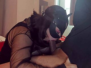 I suckd monster cock with big tits while husban films my big ass