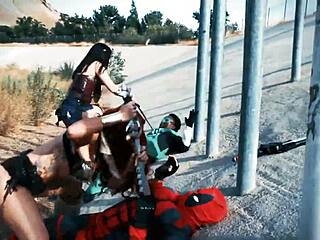 deadpool, wonderwoman, red sonja, green lantern: who's licking pussy best in our cosplay foursome?