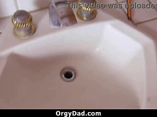 stepdaddys monster cock stretches naive stepdaughter in wild orgy