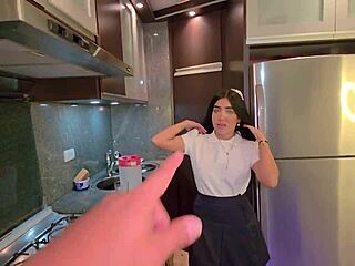 petite latina student begs tattooed boyfriend to pop her cherry with creampie assplay