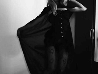 hey, wanna watch this horny ebony witch fuck her petite ass with a halloween cane?