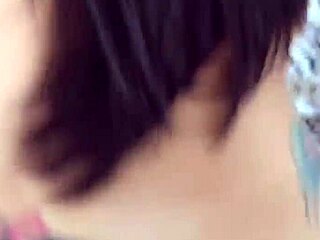 naughty rocker guy ravages busty brunette's pussy and ass in wild oral romp