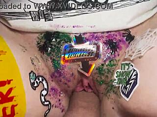 oh damn i slap my pussy with toys during this dirty beetlejuice masturbation turning into hot sex!