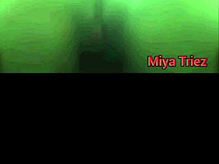 Miya Triez Taunts Cuck Hubby with Hairy Wet Wife Pussy Show