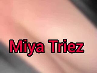 Miya Triez Taunts Cuck Hubby with Hairy Wet Wife Pussy Show