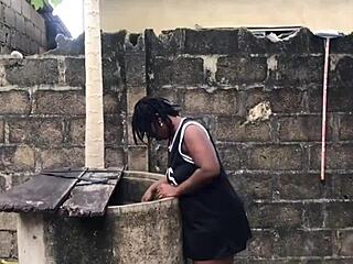 my boyfriend rams my big ass right by the well side