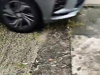 Wife Flashes Big Tits and Bare Pussy in Uber Taxi Ride