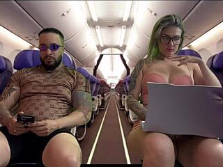 i caught her fingering wet pussy on plane jerked off hard
