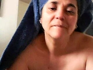 milf sucks cock hard for massive facial cumshot