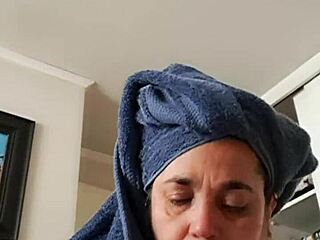 milf sucks cock hard for massive facial cumshot