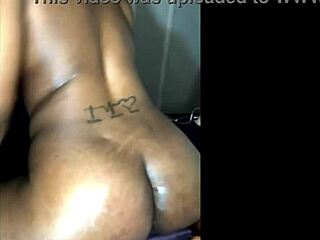 Pussy squirting while fucking myself as curvy ebony wife in homemade lesbian play with friend