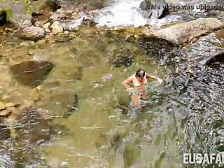 outdoor interracial milf tits bounce in nature oral thrill