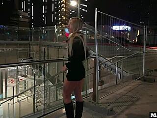 french blonde's anal wrecked while cuck bf watches on facetime