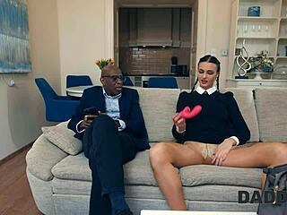 Hey slutty wednesday with pigtails caught cheating on boyfriend as daddy's big black cock hardcore interracial pounds her shaved pussy