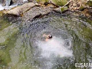 outdoor interracial milf tits bounce in nature oral thrill