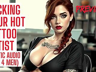 Fucking Your Tattooed Artist's Wet Dripping Pussy with Dirty Moans