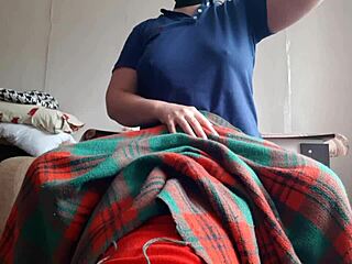 Shy Stepsister's Tongue Dives Deep Into My Wet Pussy Under Covers