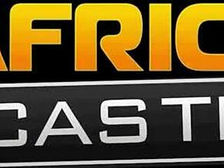 african ebony babe deepthroats producer's cock sloppy for casting gig win