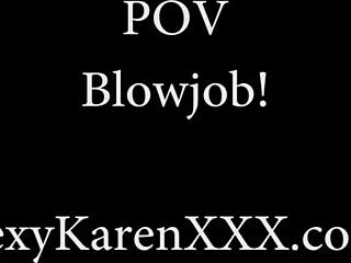 ohh sultry cougar karen fisher im suckin your cock so good til ya cum on my big tits face