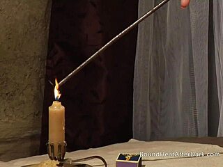 dominant madame punishes her tied up lesbian slave in bondage? 