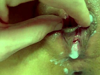 Hot muscular latina's big natural tits filled with double interracial creampie