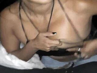 after the party her dripping latina milf ass pays the bet with ripped clothes creampie