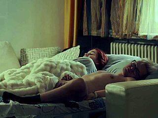 Redhead stepmom's slutty pussy gets roughly pounded until covered in hot cum by not-son