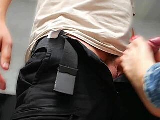 Milf in jeans you rip em off for rough doggystyle footjob