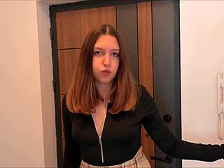 cum on my tits slut or you're outta here... kick those balls next!