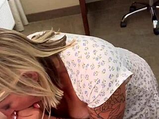 Sexy Blonde Milf Wife Rides Stranger's Big Cock as Hubby Watches Cumshot!