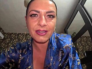 Slutty mature latina mommy geisha slurps cock swallows cum in taboo facial