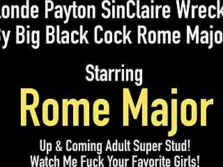 yo blonde payton wrecked hard by rome major's bbc!