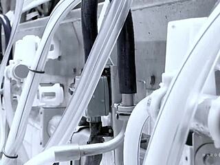 Hardwerk Hologang Orgy Sees Petite Redhead Squirting on Monster BBC in Doggystyle Double Penetration