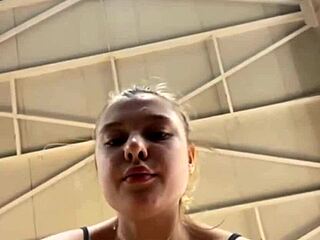 i'm pounding this big tits teen ass so extreme in the gym quickie